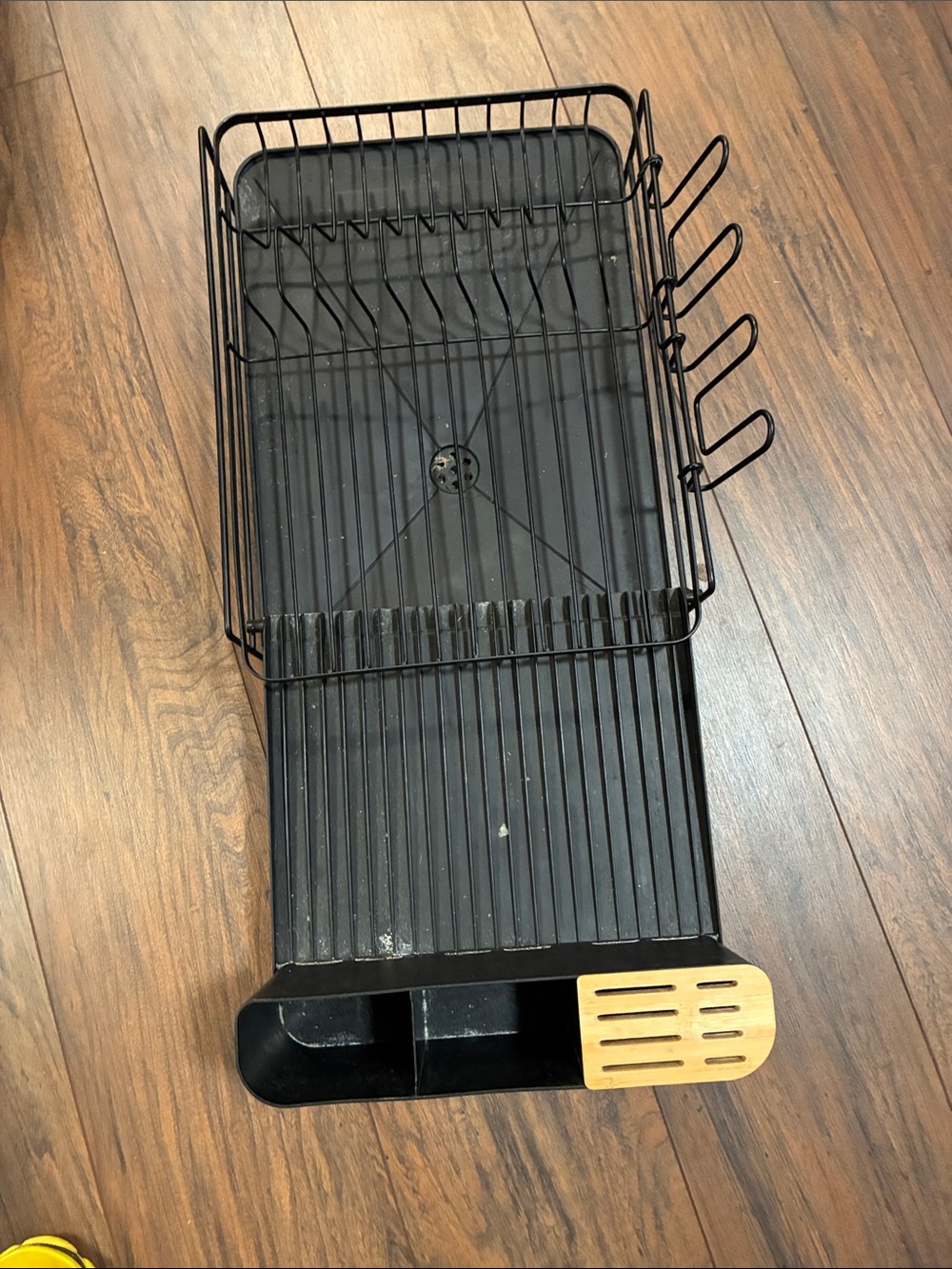 Black Metal Dish Drying Rack with Utensil Holder 27” x13”